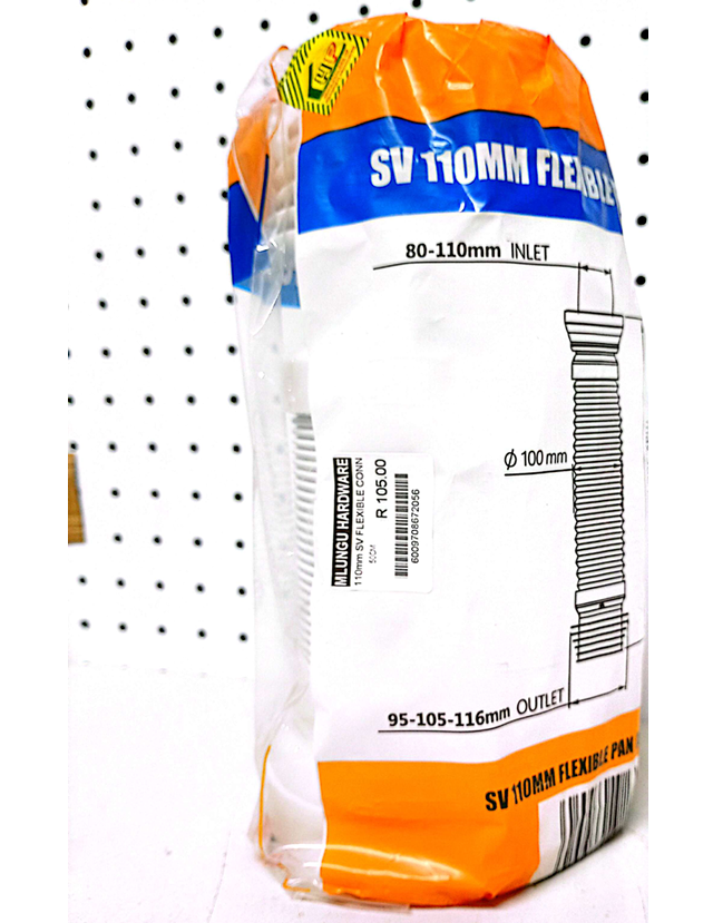110mm SV Flexible Pan Connector 50cm
